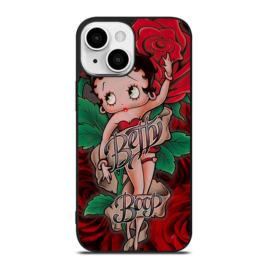 BETTY BOOP CARTOON FLOWER iPhone 13 Mini Case Cover