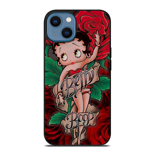 BETTY BOOP CARTOON FLOWER iPhone 14 Case Cover