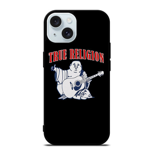 BIG BUDDHA TRUE RELIGION LOGO iPhone 15 Case Cover