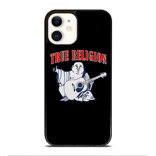 BIG BUDDHA TRUE RELIGION LOGO iPhone 12 Case Cover