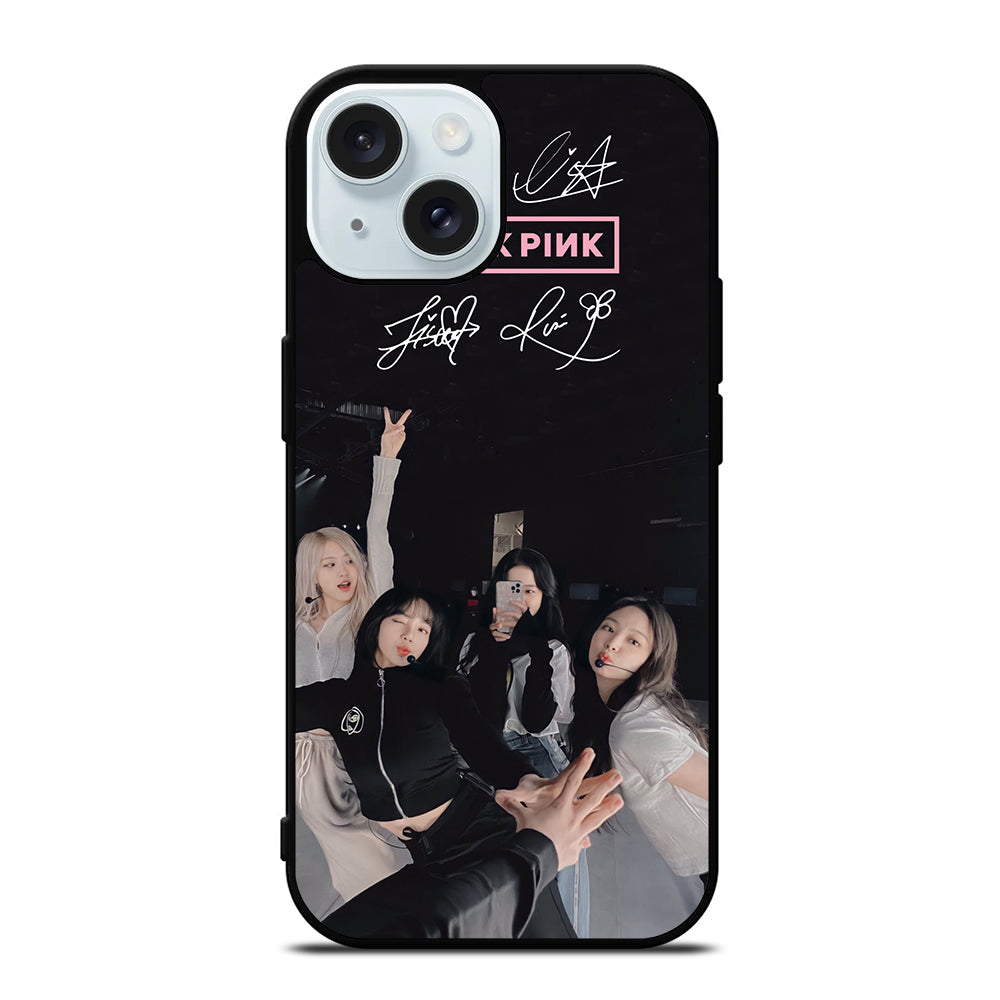 BLACKPINK SIGNATURE iPhone 15 Case Cover