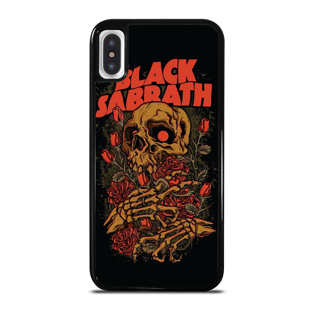 BLACK SABBATH SKULL ROSE LOGO iPhone X / XS Case Cover