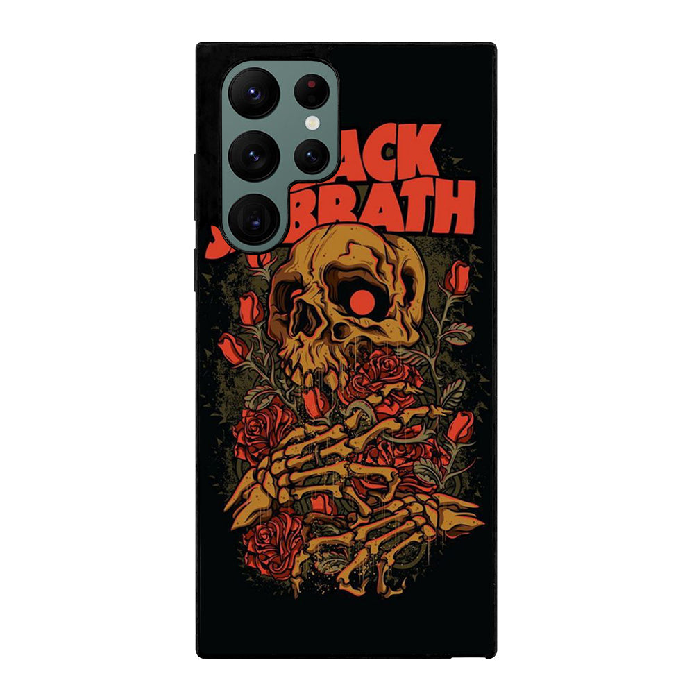 BLACK SABBATH SKULL ROSE LOGO Samsung Galaxy S22 Ultra Case Cover