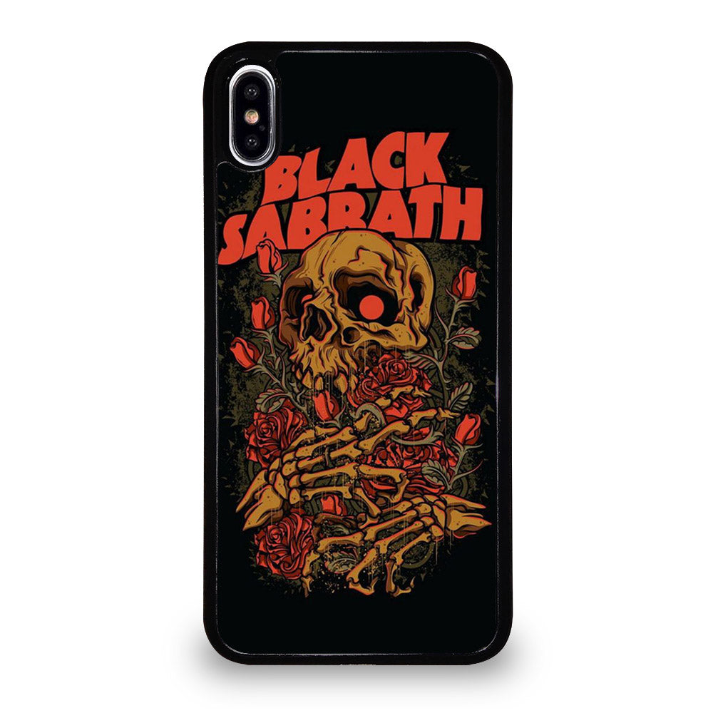 BLACK SABBATH SKULL ROSE LOGO iPhone XS Max Case Cover