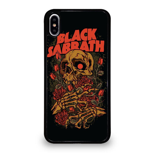 BLACK SABBATH SKULL ROSE LOGO iPhone XS Max Case Cover