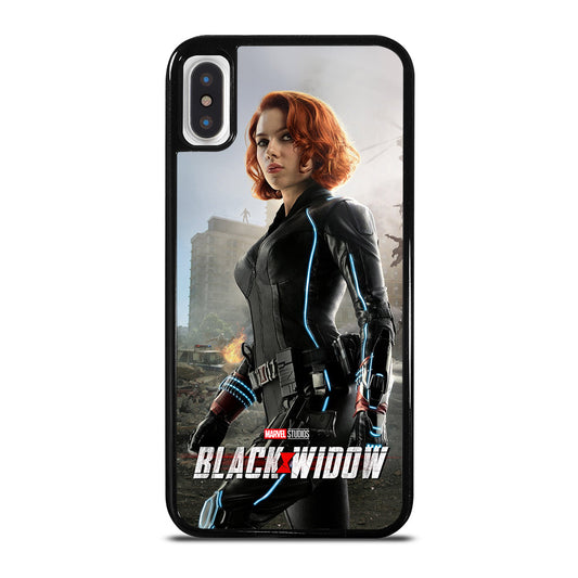 BLACK WIDOW SUPERHERO MARVEL 3 iPhone X / XS Case Cover