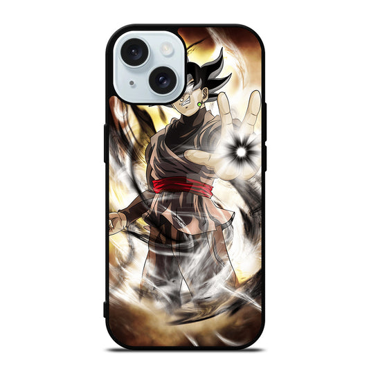 BLACK GOKU DRAGON BALL ANIME 1 iPhone 15 Case Cover