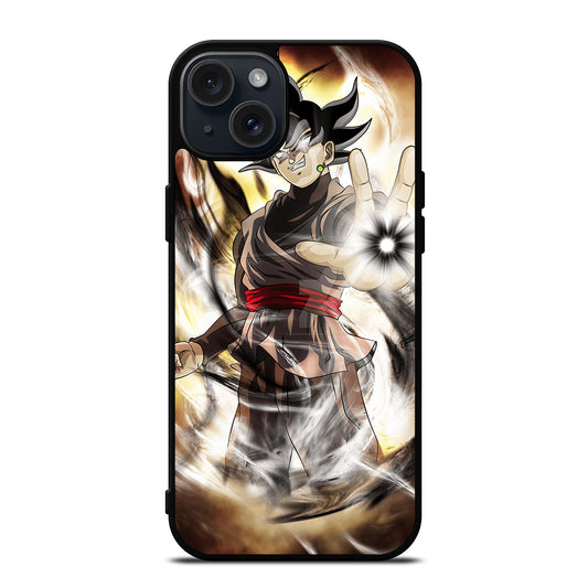 BLACK GOKU DRAGON BALL ANIME 1 iPhone 15 Plus Case Cover