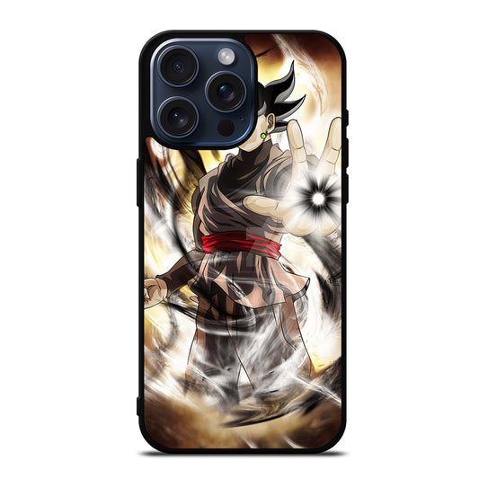 BLACK GOKU DRAGON BALL ANIME 1 iPhone 15 Pro Max Case Cover