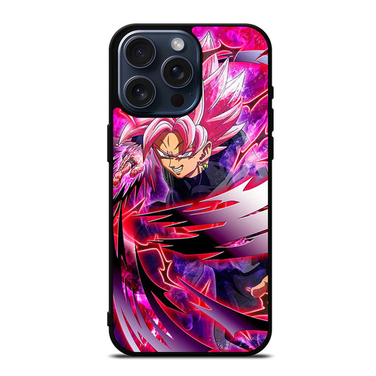 BLACK GOKU DRAGON BALL ANIME 2 iPhone 15 Pro Max Case Cover