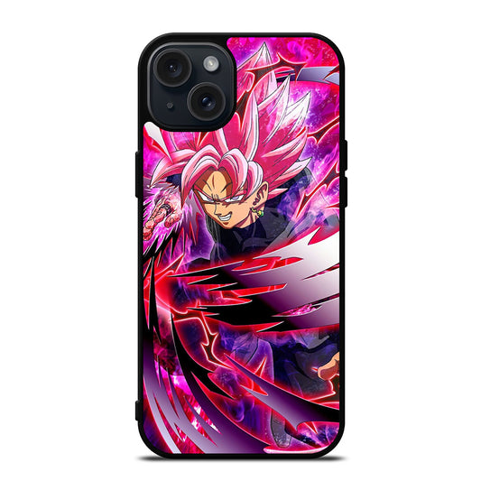 BLACK GOKU DRAGON BALL ANIME 2 iPhone 15 Plus Case Cover