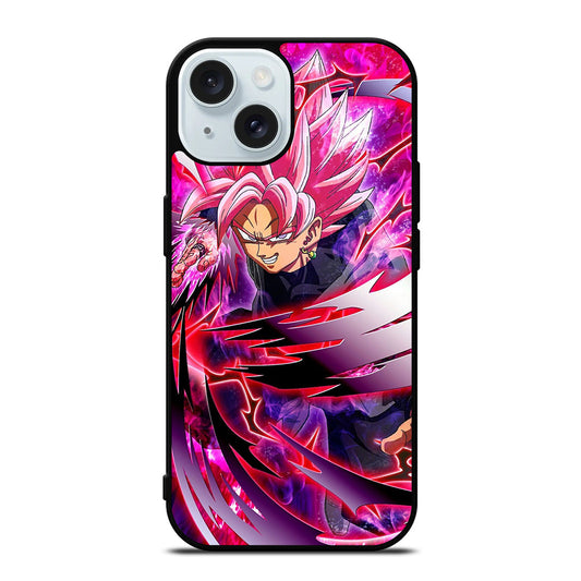 BLACK GOKU DRAGON BALL ANIME 2 iPhone 15 Case Cover