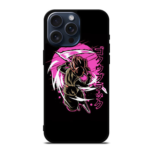 BLACK GOKU DRAGON BALL ANIME 3 iPhone 15 Pro Max Case Cover