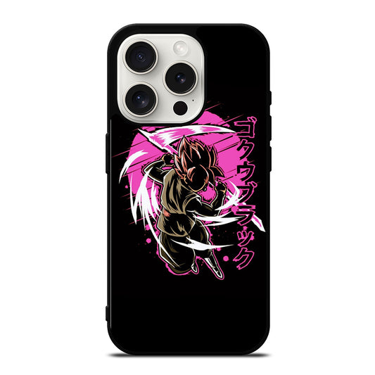 BLACK GOKU DRAGON BALL ANIME 3 iPhone 15 Pro Case Cover