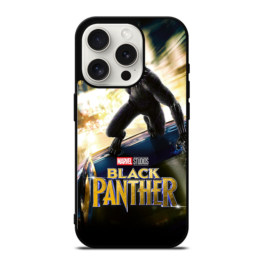 BLACK PANTHER SUPERHERO 2 iPhone 15 Pro Case Cover