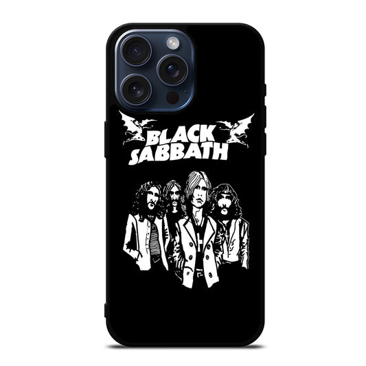 BLACK SABBATH ROCK BAND iPhone 15 Pro Max Case Cover