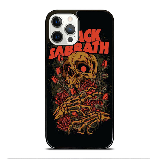 BLACK SABBATH SKULL ROSE LOGO iPhone 12 Pro Case Cover