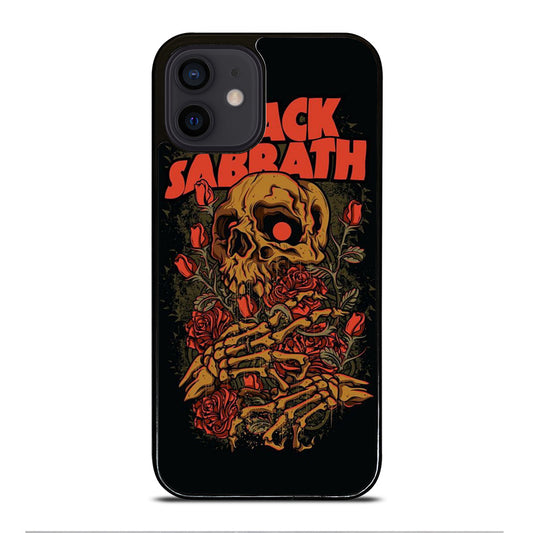 BLACK SABBATH SKULL ROSE LOGO iPhone 12 Mini Case Cover