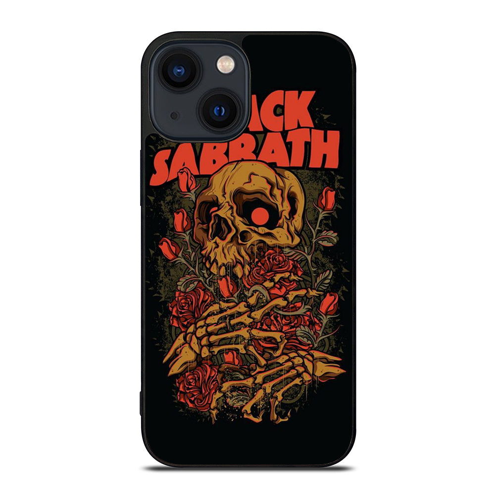 BLACK SABBATH SKULL ROSE LOGO iPhone 14 Plus Case Cover