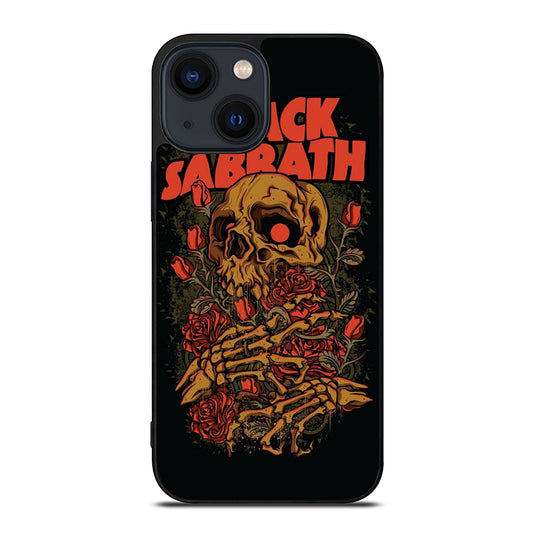BLACK SABBATH SKULL ROSE LOGO iPhone 14 Plus Case Cover
