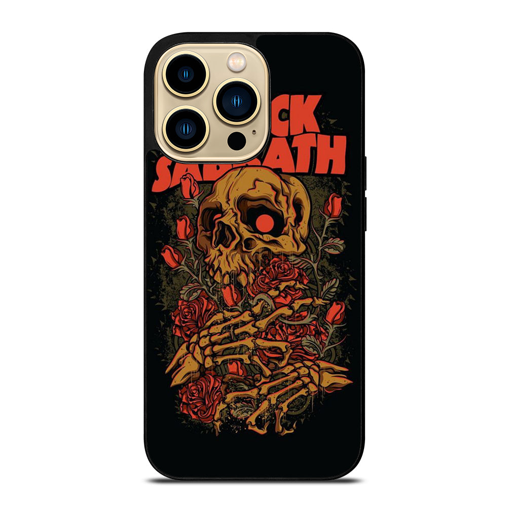 BLACK SABBATH SKULL ROSE LOGO iPhone 14 Pro Max Case Cover