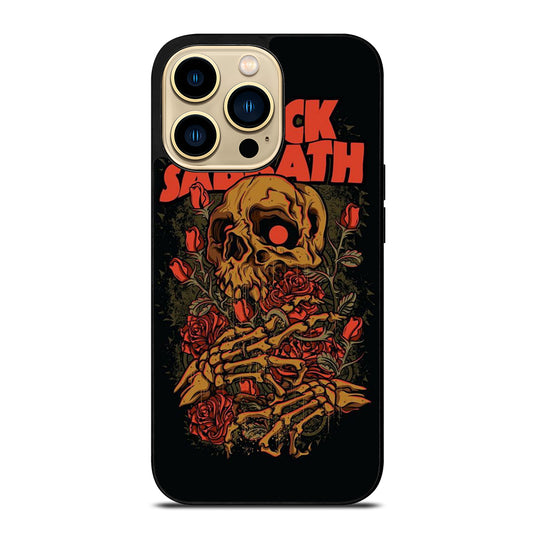 BLACK SABBATH SKULL ROSE LOGO iPhone 14 Pro Max Case Cover