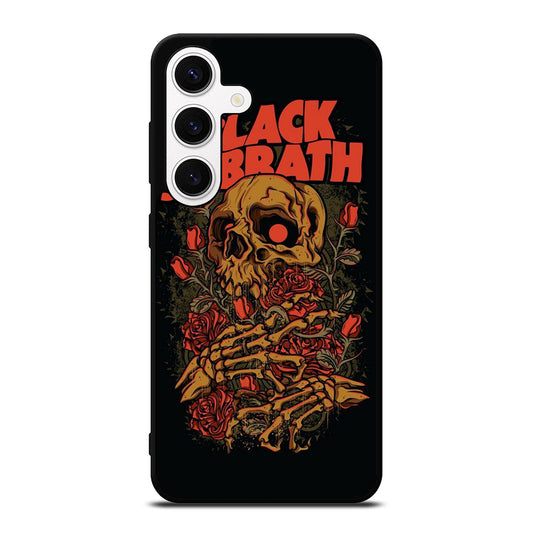 BLACK SABBATH SKULL ROSE LOGO Samsung Galaxy S24 Case Cover