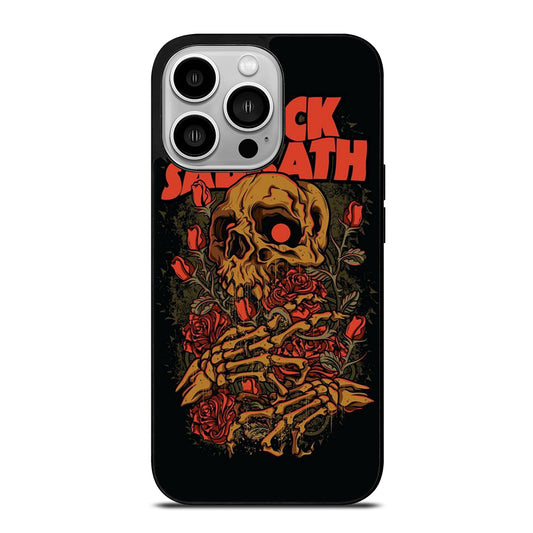 BLACK SABBATH SKULL ROSE LOGO iPhone 14 Pro Case Cover