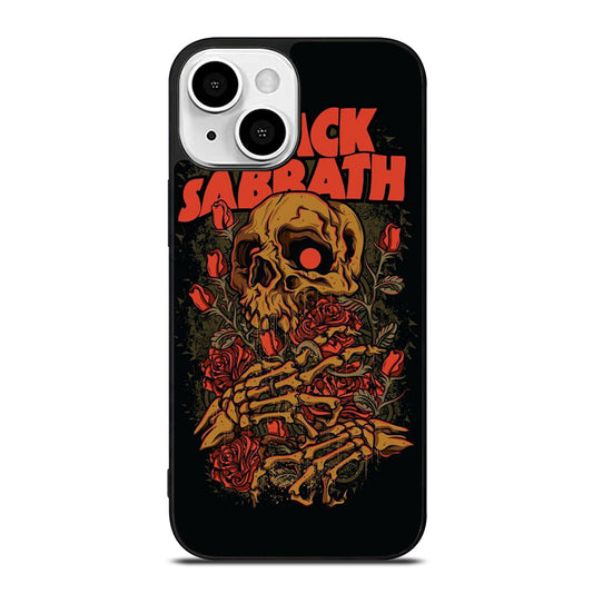 BLACK SABBATH SKULL ROSE LOGO iPhone 13 Mini Case Cover