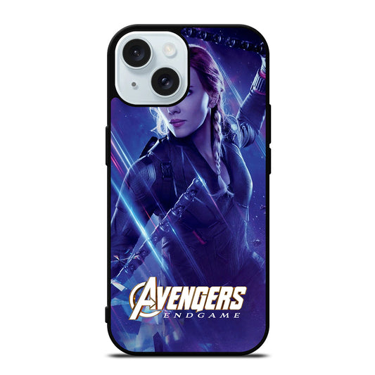 BLACK WIDOW AVENGERS ENDGAME iPhone 15 Case Cover