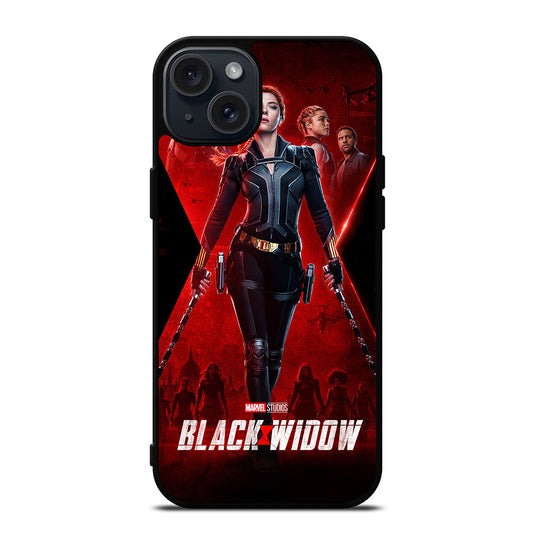 BLACK WIDOW SUPERHERO MARVEL 1 iPhone 15 Plus Case Cover