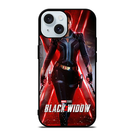 BLACK WIDOW SUPERHERO MARVEL 2 iPhone 15 Case Cover