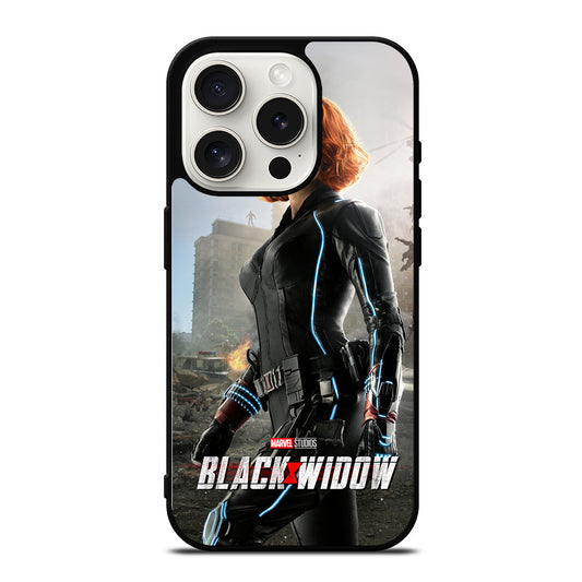 BLACK WIDOW SUPERHERO MARVEL 3 iPhone 15 Pro Case Cover