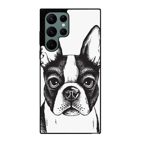 BOSTON TERRIER DOG ART Samsung Galaxy S22 Ultra Case Cover