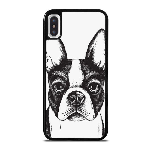 BOSTON TERRIER DOG ART iPhone X / XS Case Cover