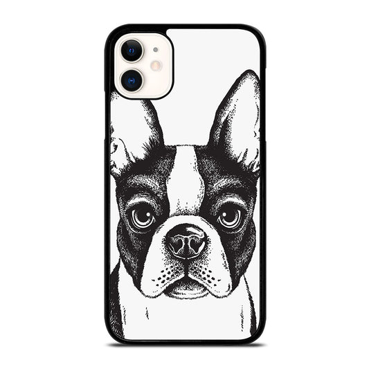 BOSTON TERRIER DOG ART iPhone 11 Case Cover