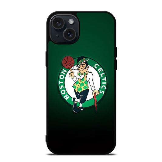 BOSTON CELTICS NBA LOGO 3 iPhone 15 Plus Case Cover