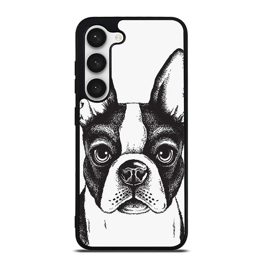 BOSTON TERRIER DOG ART Samsung Galaxy S23 Case Cover