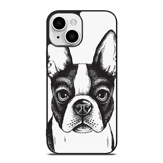 BOSTON TERRIER DOG ART iPhone 13 Mini Case Cover