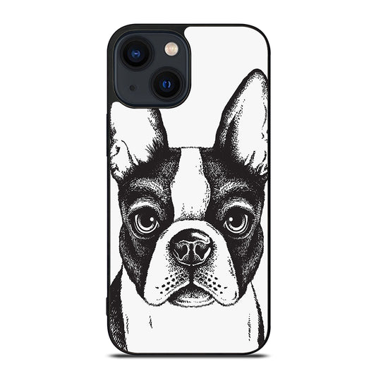 BOSTON TERRIER DOG ART iPhone 14 Plus Case Cover