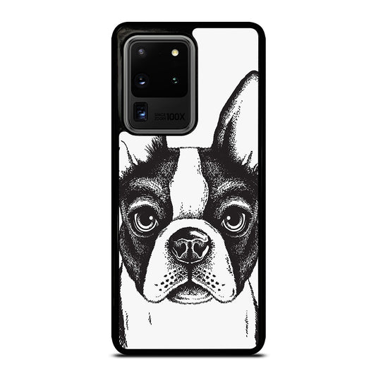 BOSTON TERRIER DOG ART Samsung Galaxy S20 Ultra Case Cover