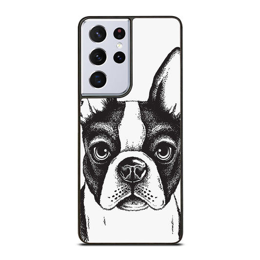 BOSTON TERRIER DOG ART Samsung Galaxy S21 Ultra Case Cover