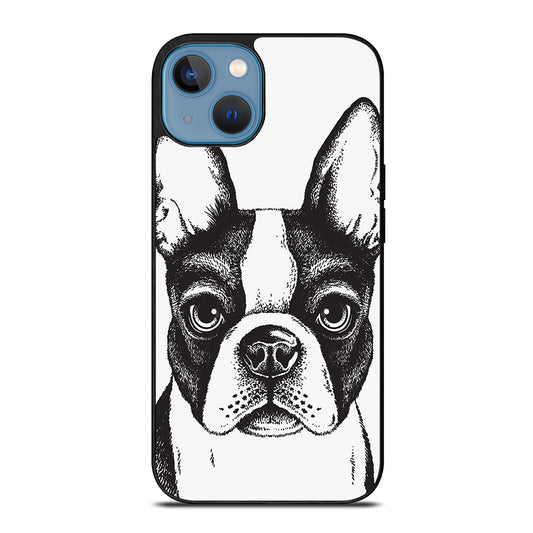 BOSTON TERRIER DOG ART iPhone 13 Case Cover