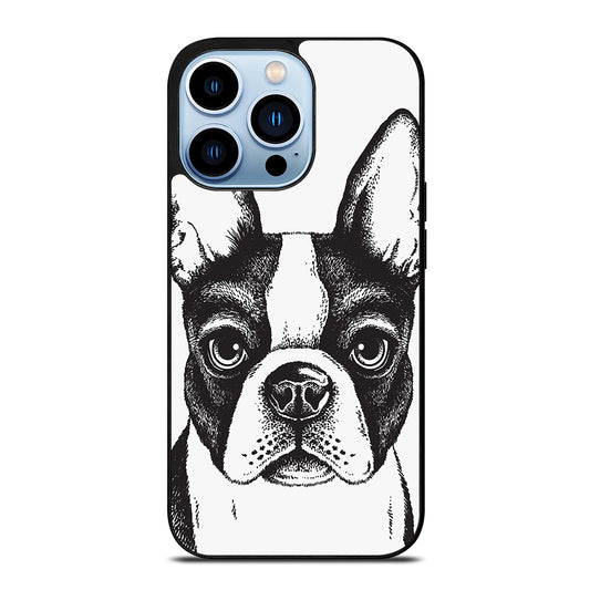 BOSTON TERRIER DOG ART iPhone 13 Pro Max Case Cover