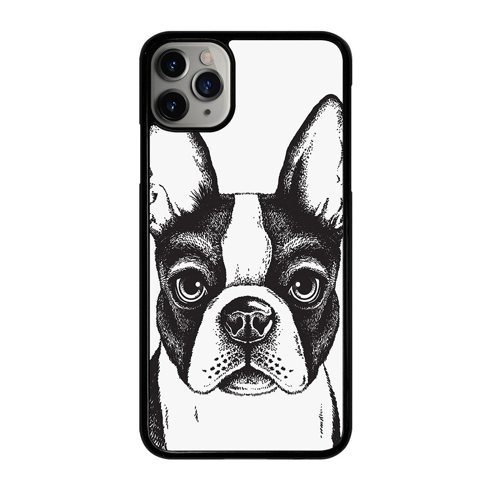 BOSTON TERRIER DOG ART iPhone 11 Pro Max Case Cover