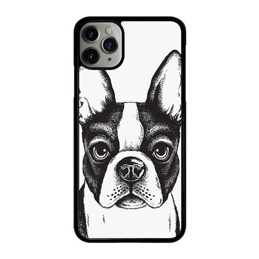 BOSTON TERRIER DOG ART iPhone 11 Pro Max Case Cover