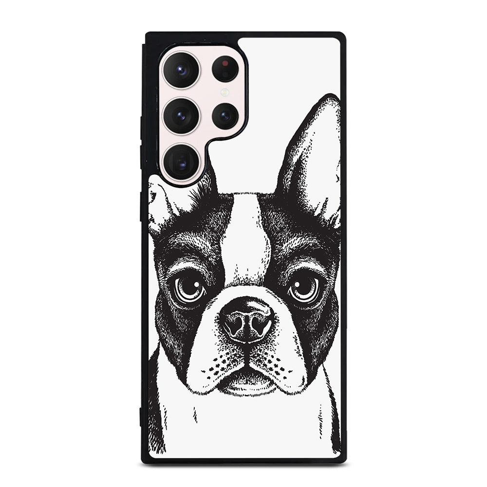 BOSTON TERRIER DOG ART Samsung Galaxy S23 Ultra Case Cover