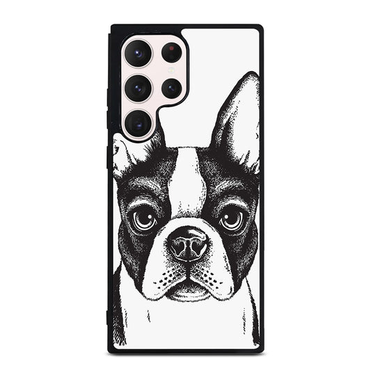 BOSTON TERRIER DOG ART Samsung Galaxy S23 Ultra Case Cover
