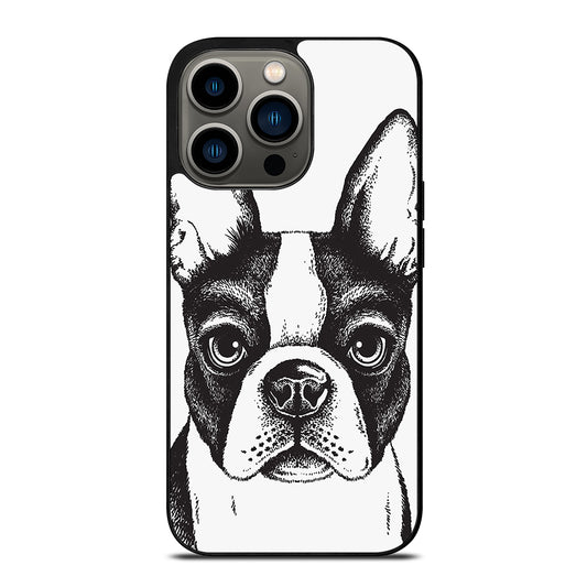 BOSTON TERRIER DOG ART iPhone 13 Pro Case Cover