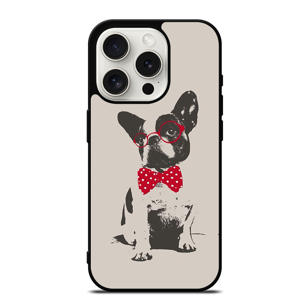 BOSTON TERRIER DOG CUTE iPhone 15 Pro Case Cover